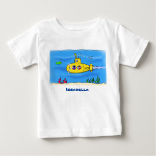 tecknaden av ubåten lycklig t shirt