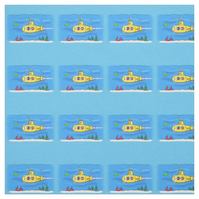 tecknaden av ubåten lycklig tyg (Provkarta)