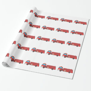 Tecknaden avfyrar lastbilen/motorn presentpapper
