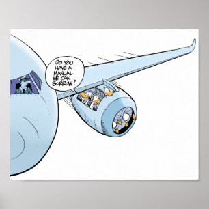 Tecknaden Aviation Humor Poster