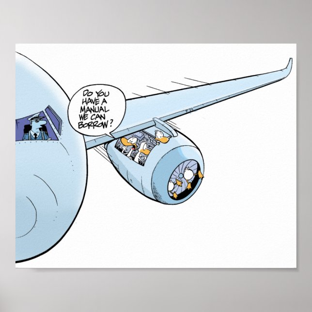 Tecknaden Aviation Humor Poster (Framsidan)