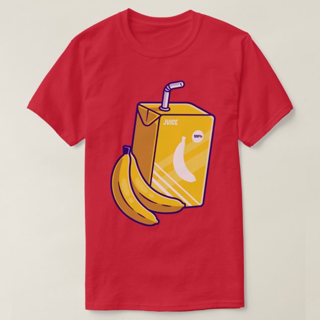Tecknaden Banana Juice Box T Shirt (Design framsida)