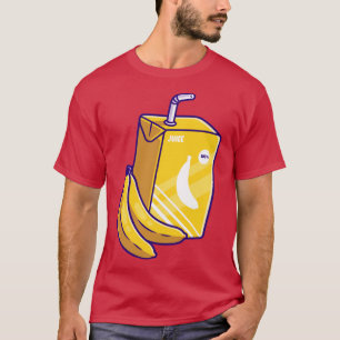 Tecknaden Banana Juice Box T Shirt