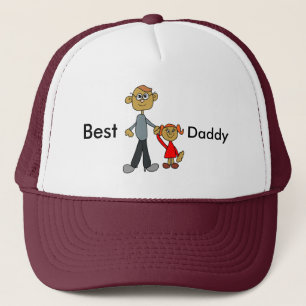 Tecknaden Best pappa Fars dag Far Daughn Truckerkeps