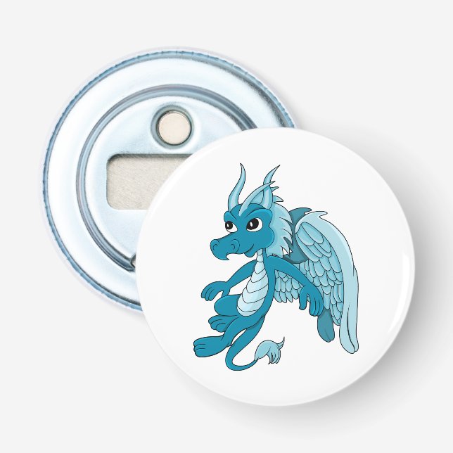Tecknaden Blue Dragon Flasköppnare (Framsidan)