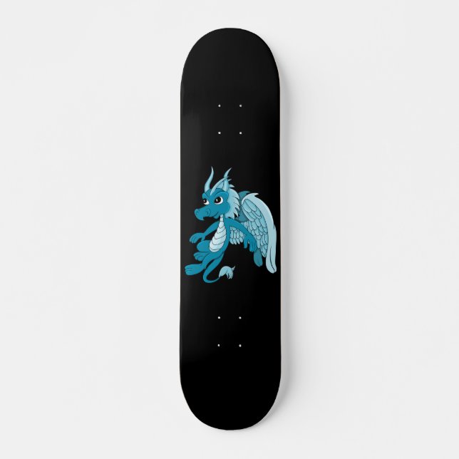 Tecknaden Blue Dragon Mini Skateboard Bräda 18,5 Cm (Framsida)