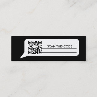 Tecknaden bubblar mini visitkort