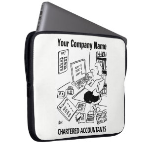 Tecknaden Charted Accountants Lap Top Sleeve