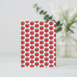 Tecknaden Cheery Cherry Tomato Vykort