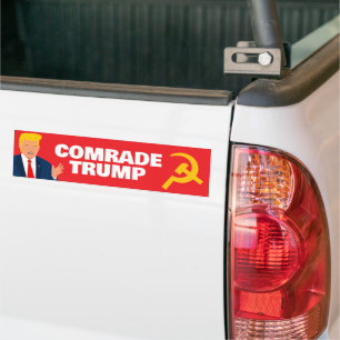 Tecknaden Comrade Trump lustig World politik Bildekal