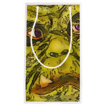 Tecknaden Creepy Turtle Monster Black Outline