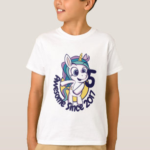 Tecknaden CUSTOMIZED CUTE BIRTHDAY UNICORN T Shirt