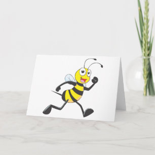 Tecknaden Cute Bee kör Jogging Walking Shirt Kort