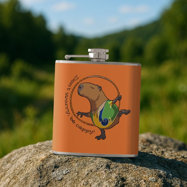 Tecknaden Cute Capybara Rhythmic Gymnastics Ring Fickplunta (Skapare uppladdad)
