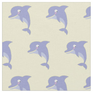 Tecknaden Cute Dolphins Kids Tyg