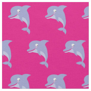 Tecknaden Cute Dolphins Kids Tyg
