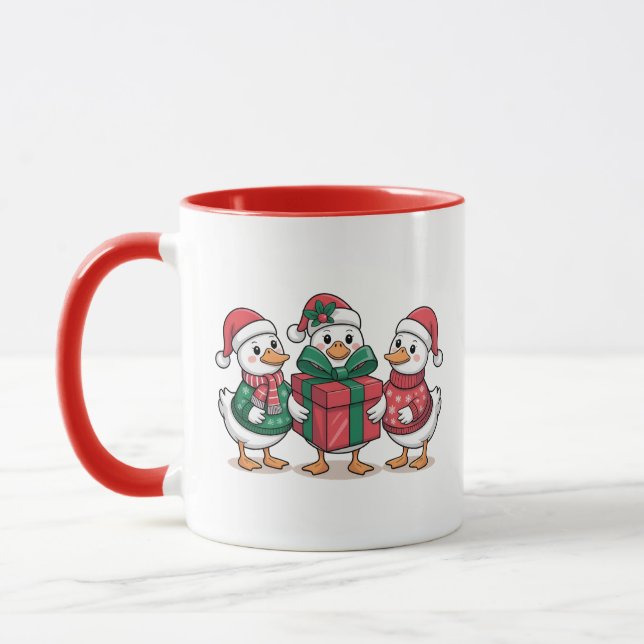 Tecknaden Cute Jul Ankor Artikel-68105 Mugg (Vänster)