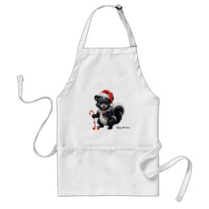Tecknaden Cute jul Skunk Förkläde