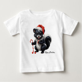 Tecknaden Cute jul Skunk T Shirt