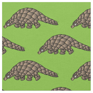 Tecknaden Cute Pangolins Kids Tyg