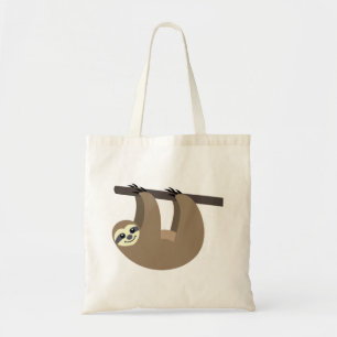 Tecknaden Cute Sloth Tygkasse