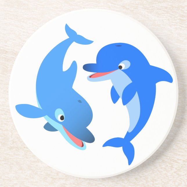 Tecknaden Dolphins Underlägg för uppspelning av lj (Framsidan)