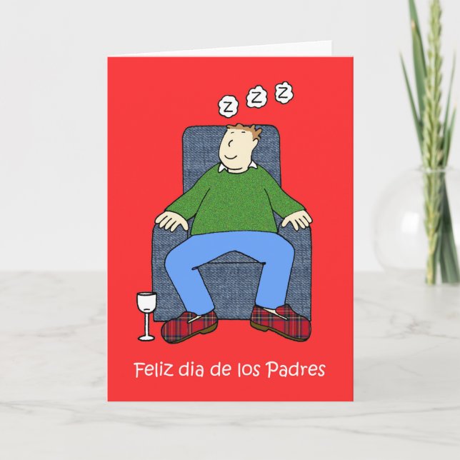 Tecknaden Fars dag Kort (Framsida)