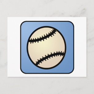 Tecknaden fäster ihop konstsportar, baseball, vykort