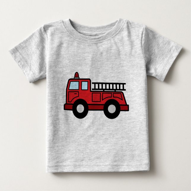 Tecknaden fäster ihop lastbilen för fordon för t shirt (Framsida)
