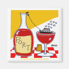 Tecknaden Favoriter för port Vin-testpart för är p Magnet