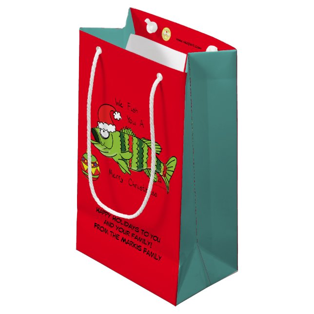 Tecknaden Fisk Cute (finsk julbuss) (Framsidan Vinklad)