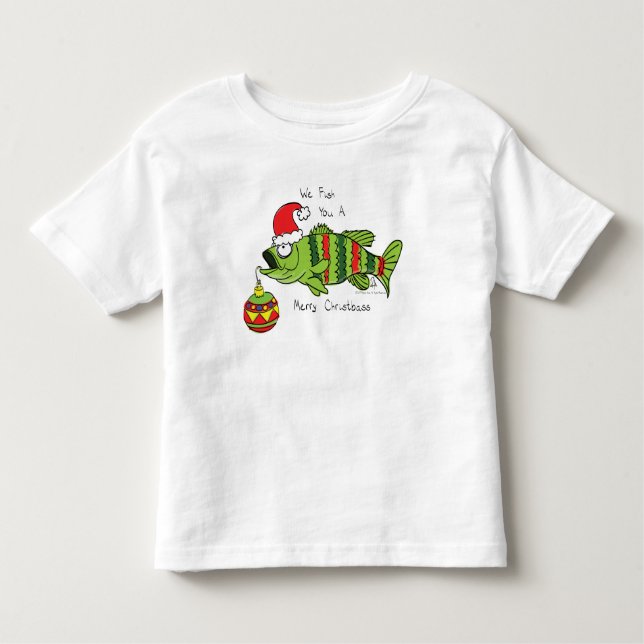 Tecknaden Fisk Cute (finsk julbuss) T Shirt (Framsida)