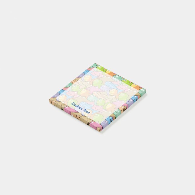 Tecknaden Fiske Post-it Block (Vinklad)