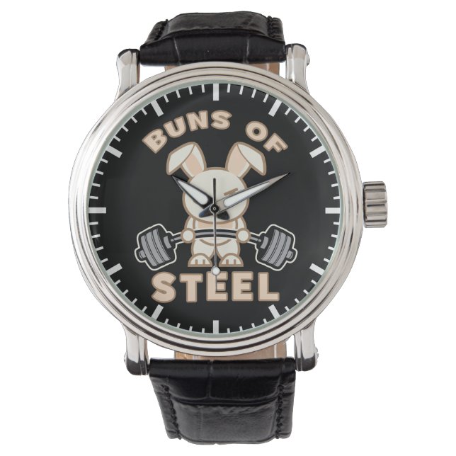 Tecknaden för arbetsdistrikt - Stålbunt - Lönnglap Armbandsur (Framsida)