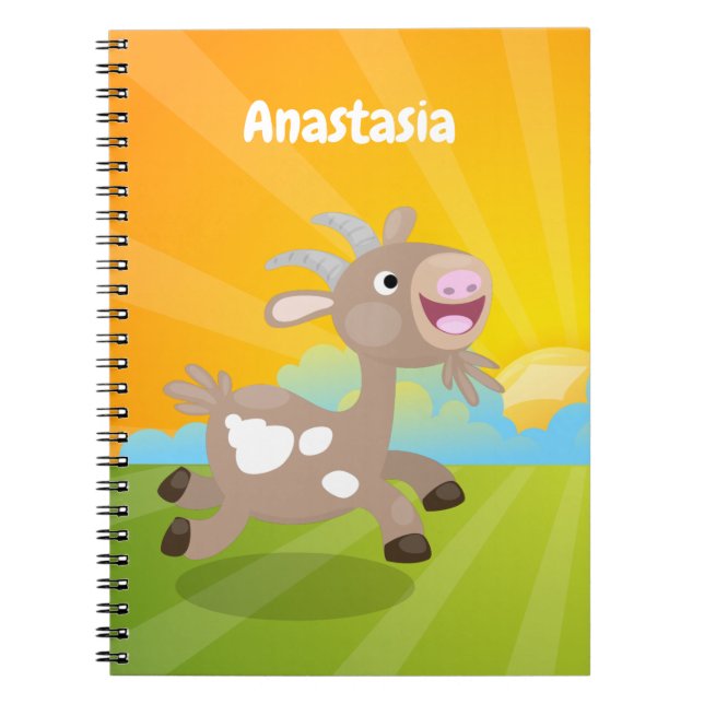 Tecknaden för billy av Cute lycklig Anteckningsbok (Framsidan)