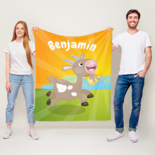 Tecknaden för billy av Cute lycklig Fleecefilt
