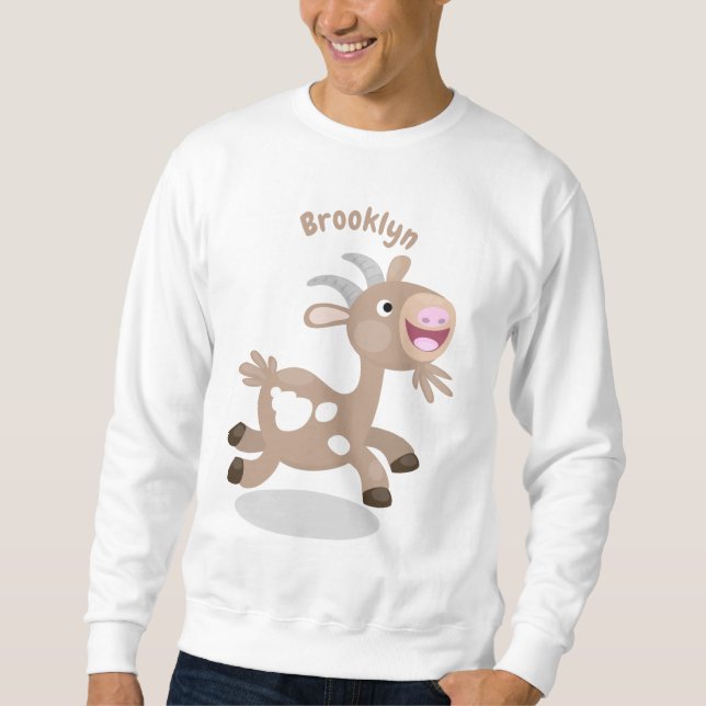 Tecknaden för billy av Cute lycklig Lång Ärmad Tröja (Framsida)