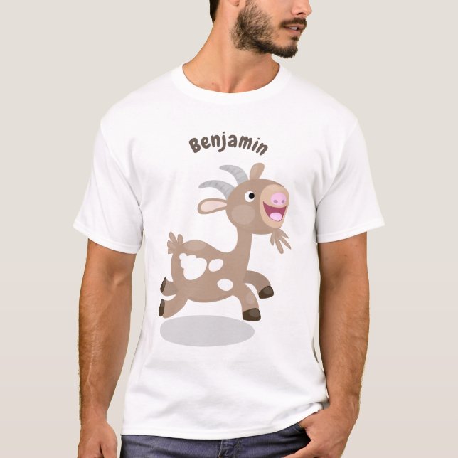 Tecknaden för billy av Cute lycklig T Shirt (Framsida)
