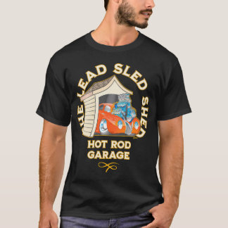 Tecknaden för blyhaltig bilsäd i Hot rod T Shirt
