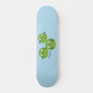 Tecknaden för brysselkål mini skateboard bräda 18,5 cm