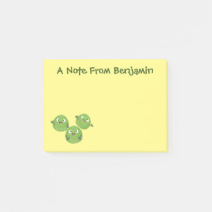 Tecknaden för brysselkål post-it block