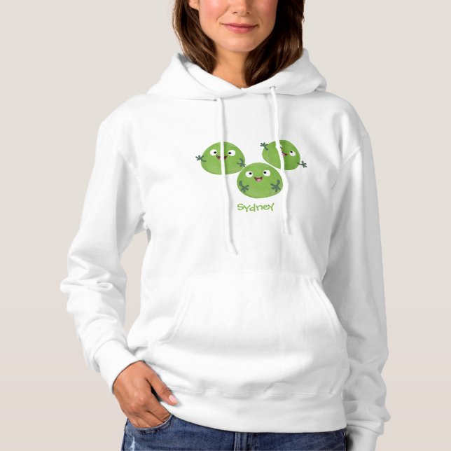 Tecknaden för brysselkål t shirt (Framsida)