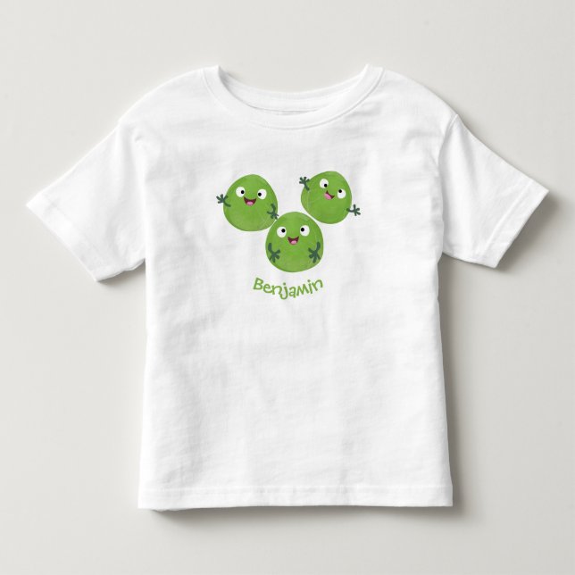 Tecknaden för brysselkål t shirt (Framsida)