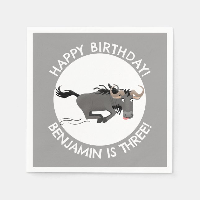 Tecknaden för den lustigaste vildaste personligen pappersservett (Framsidan)