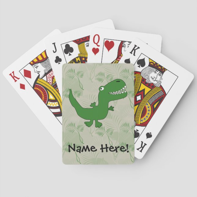 Tecknaden för den T-Rex TyrannosaurusRex Kortlek (Baksidan)