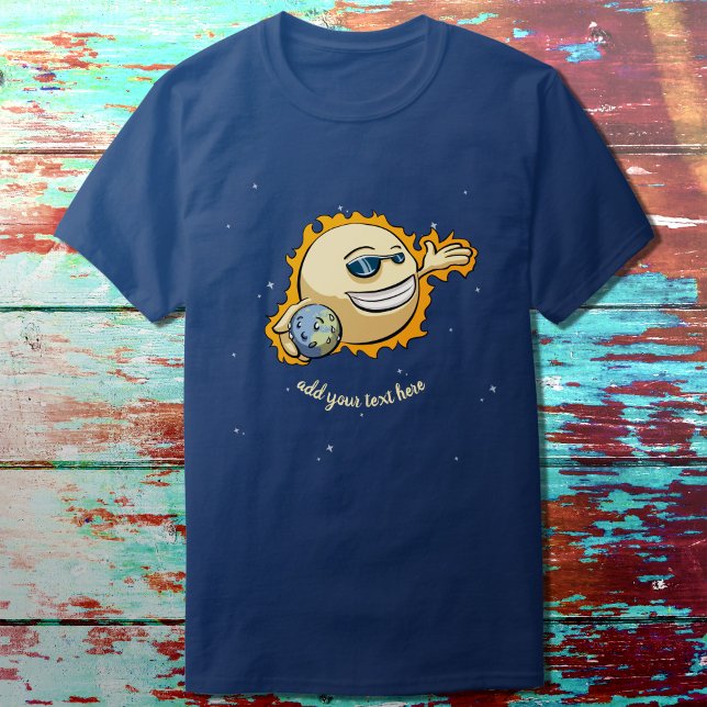 Tecknaden för global uppvärmning av sol och jorden t shirt (Skapare uppladdad)