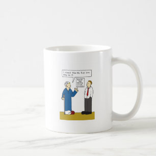 Tecknaden för hälsa och säkerhet Humor Kaffemugg