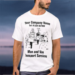 Tecknaden för människo- och Van Transport Services T Shirt