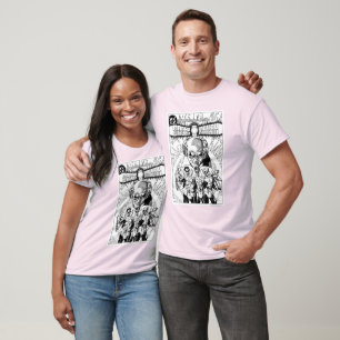 Tecknaden för tre täcker den gröna lyktor, tee shirt