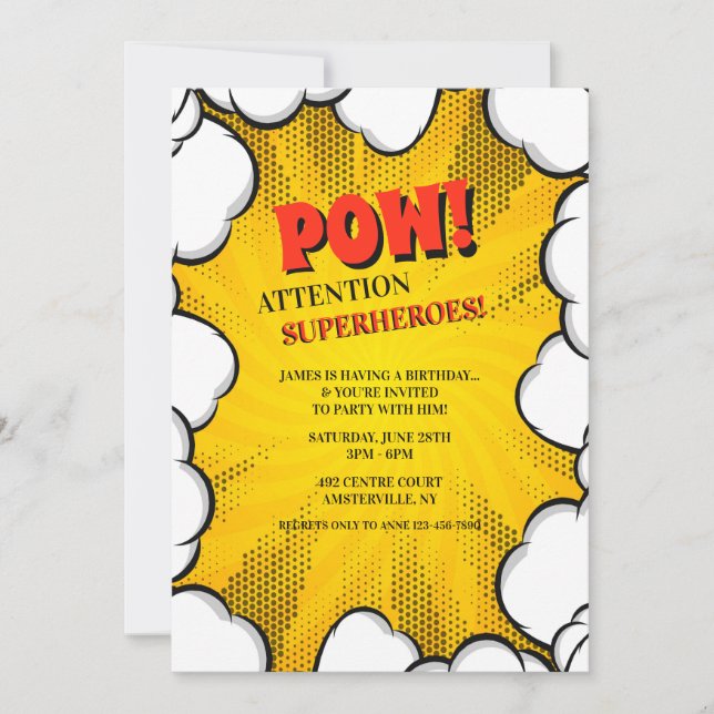 Tecknaden fördunklar inbjudan (Framsida)